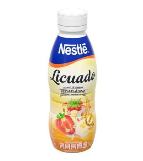 [211A] Yogurt licuado sabor fresa plátano 500 gr, nestle, pieza