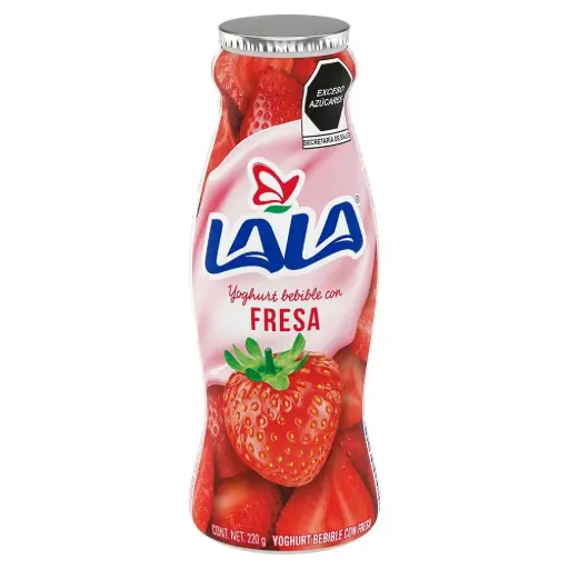 [233A] Yogurt bebible sabor fresa 220gr, lala, pz 
