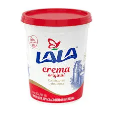 crema de vaca 900 ml, lala, pz 