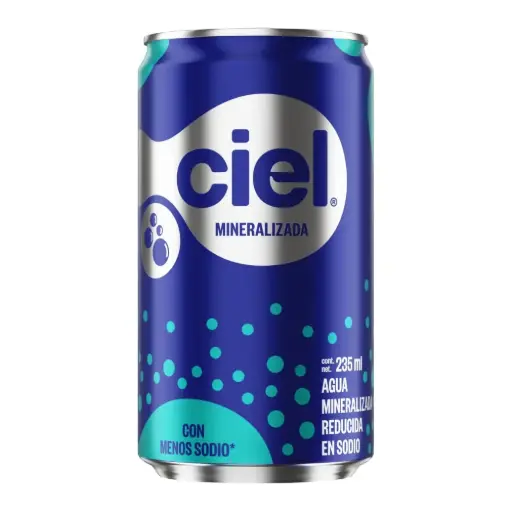 Agua mineral 235 ml 8 pz, Ciel, caja 