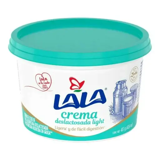 Crema acida deslactosada light 426gr, Lala, pieza 